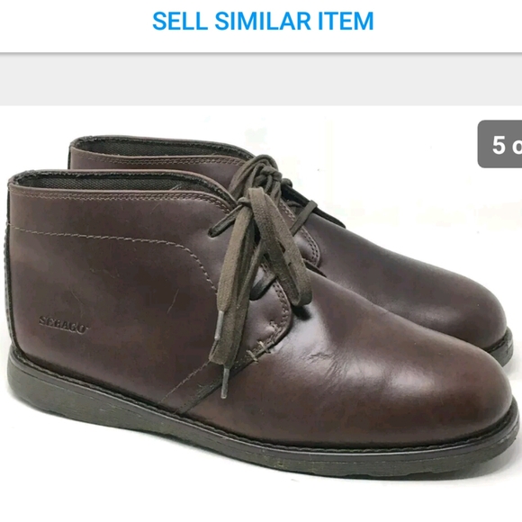 Sebago Ankle Chukka Boots Brown Leather 12 - Picture 4 of 8